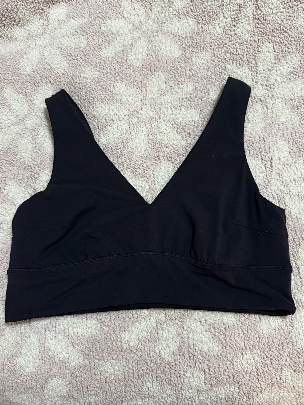 lululemon athletica Black V-Neck Light Support Bralette
